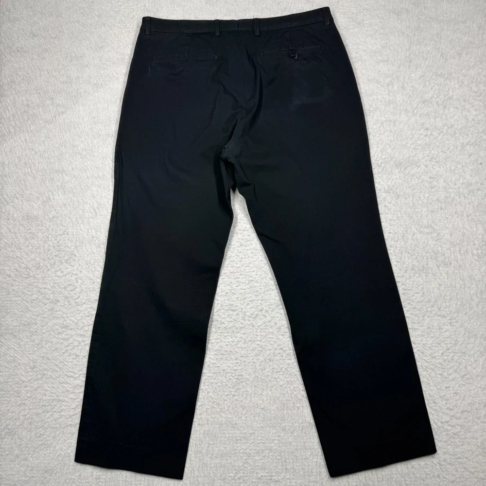 Banana Republic Wide Leg Casual Dress Pants Trousers Black Men's Size‎ 34x30